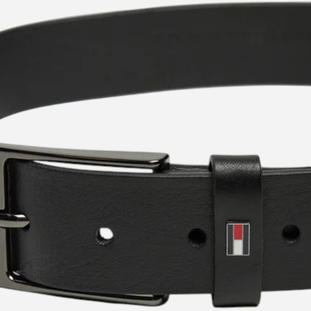 Pasek męski skórzany Tommy Hilfiger AM0AM13016-BDS 90 cm Czarny (8720638193609) - obraz 3