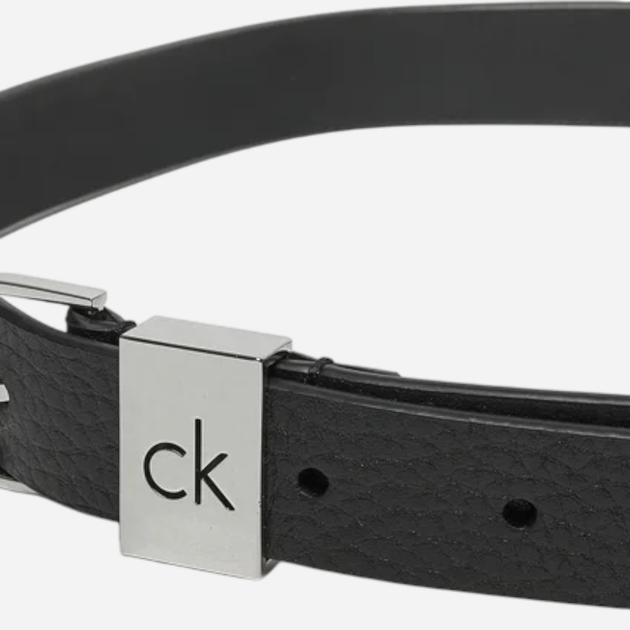 Ремінь жіночий з натуральної шкіри Calvin Klein K60K612856-BEH 80 см Чорний (8721107063492) - зображення 3