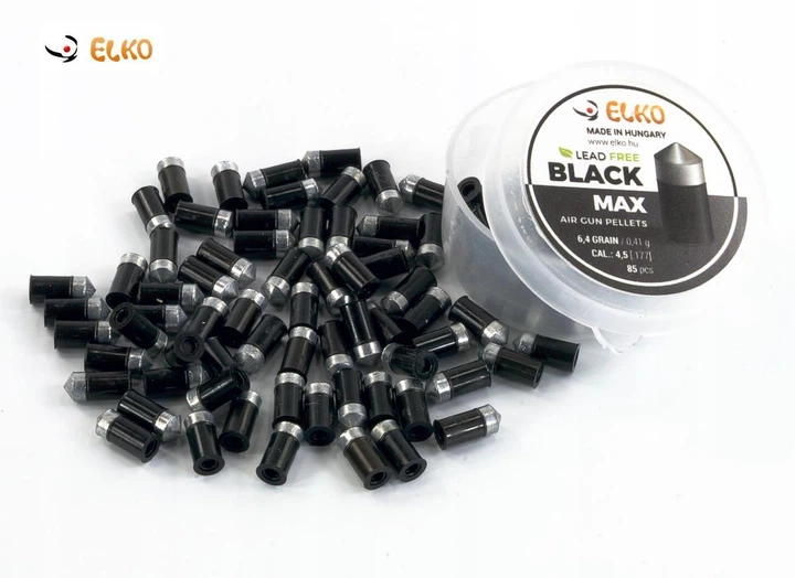 Пульки, кулі сталево-тефлонові Elko Black Max Match Grade 4,5мм 85 шт - изображение 2