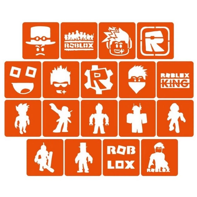 Набір трафаретів для біо-тату "Roblox" Roblox_5x5_18_1 - Фото 1 Набір трафаретів для біо-тату "Roblox" Roblox_5x5_18_1 - изображение 1