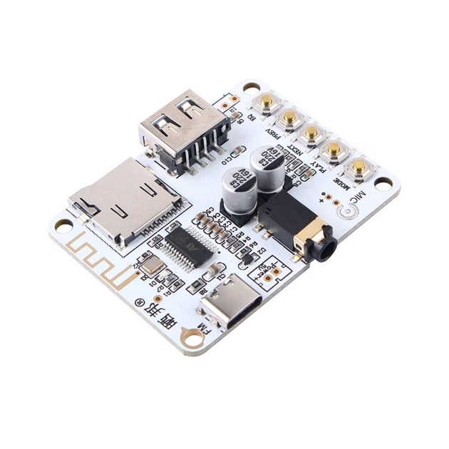 Плата MP3 стерео плеер декодер USB+TF+Bluetooth 5.0+FM - Фото 1 Плата MP3 стерео плеер декодер USB+TF+Bluetooth 5.0+FM - изображение 1