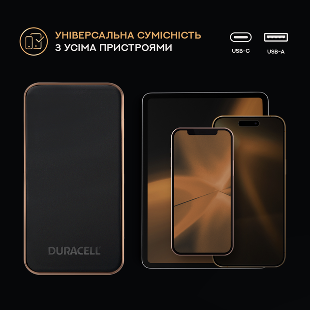 УМБ Duracell | CHARGE PLUS | 10000 mAh | 15W | Black (DRPB3009A) - зображення 9