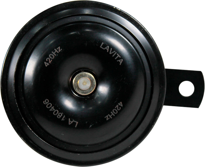 Звуковий сигнал (електричний) дисковий 12V, 420 Гц,105 ДБ,90MM LAVITA [LA 180406] - изображение 2