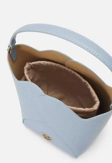 Сумка жіноча Pinko Heart Bucket Handbag ,Light Blue - изображение 4