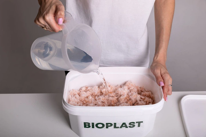 Жидкие обои Bioplast Арт. 1051, 1кг, 4 м², шелковое волокно, голубой (светло-голубой) - изображение 9