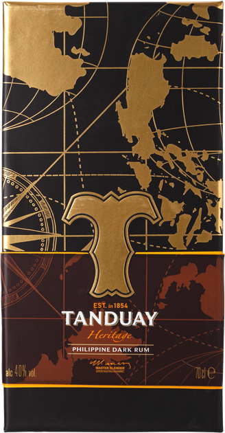 Ром Tanduay Heritage 0.7 л 40% в подарочной упаковке (4800220630850) - изображение 3