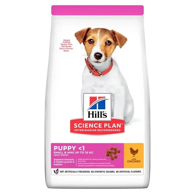 Сухой корм для щенков Hill's Science Plan Puppy Small & Miniature (курица) 6 кг - Фото 2 Сухой корм для щенков Hill's Science Plan Puppy Small & Miniature (курица) 6 кг - изображение 2