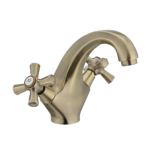 Змішувач для умивальника MIXXUS PREMIUM RETRO BRONZE-161 (MI1650) - Фото 1 Змішувач для умивальника MIXXUS PREMIUM RETRO BRONZE-161 (MI1650) - изображение 1