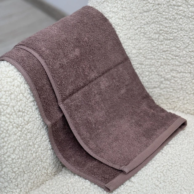 Полотенце "Aurora" 50*90 см (450 г/м2) milk chocolate - изображение 4