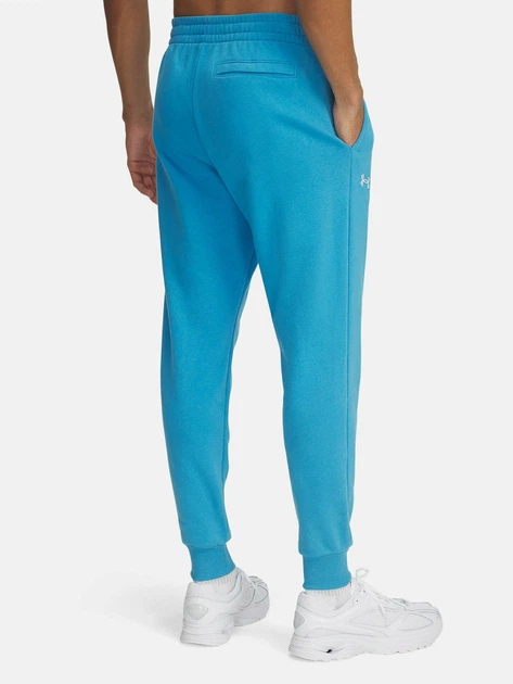Спортивные штаны утепленные мужские Under Armour Ua Rival Fleece Joggers 1379774-452 L Голубые (197779822299) - изображение 2