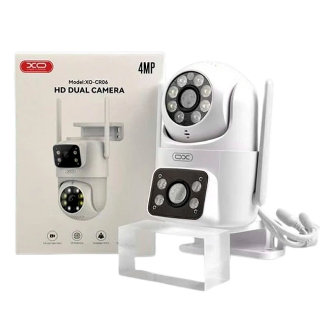 XO CR06 Star 400W Pixel двоекранна WiFi + Bluetooth камера відеонагляду з нічним баченням, датчиком руху, двостороннім аудіо та підключенням через CareCam PRO - зображення 2