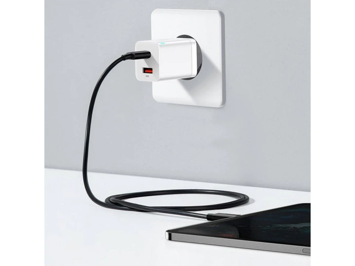 Зарядное устройство Baseus Super Si Pro Quick Charger Type-C + USB 30W CCSUPP-E02 - Фото 3 Зарядное устройство Baseus Super Si Pro Quick Charger Type-C + USB 30W CCSUPP-E02 - изображение 3