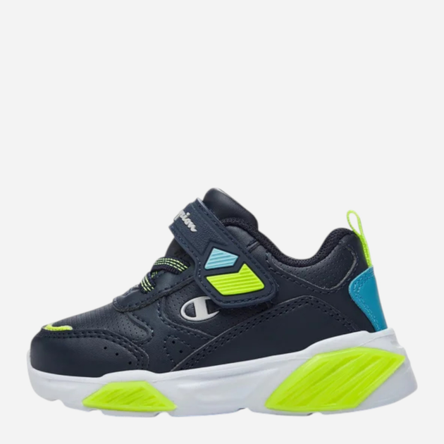 Дитячі з підсвіткою кросівки для хлопчика Champion Low Cut Shoe Wave Pu B Td S32817-BS501 25 (8C US) Темно-сині (8058132485709) - зображення 3