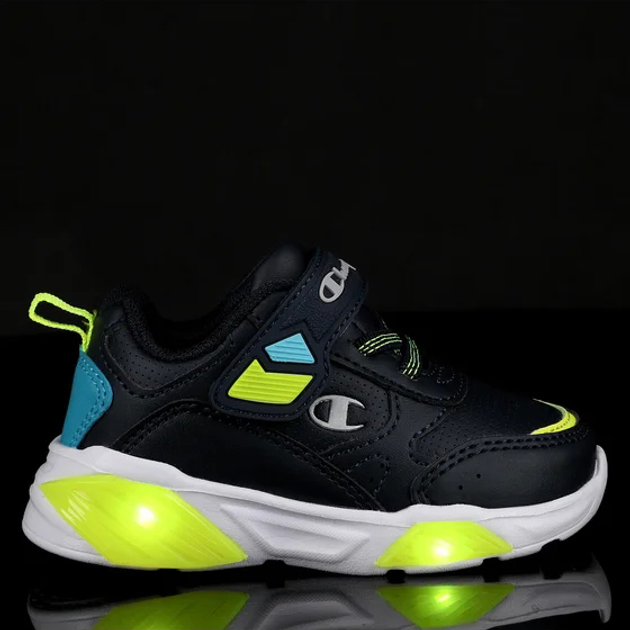 Buty sportowe chłopięce świecące LED Champion Low Cut Shoe Wave Pu B Td S32817-BS501 26 (9C US) Granatowe (8058132485723) - obraz 4