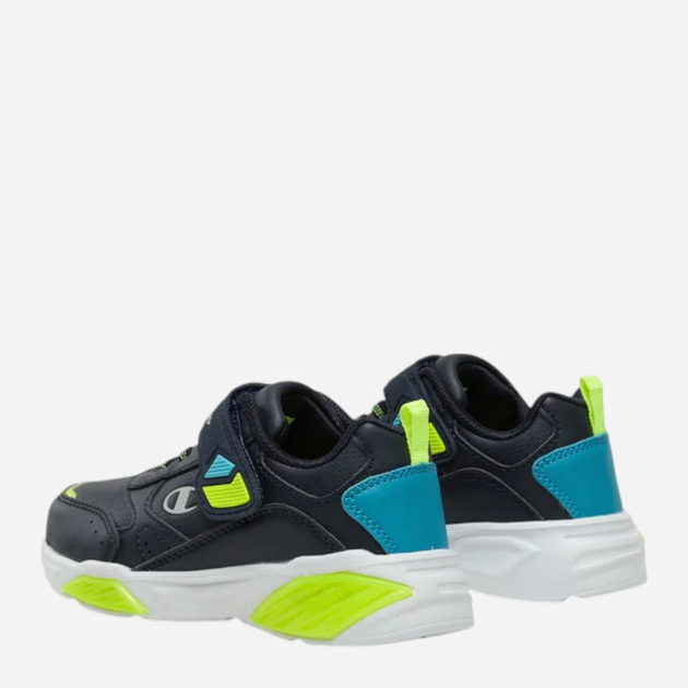 Дитячі кросівки для хлопчика Champion Low Cut Shoe Wave Pu B Ps S32818-BS501 30 (12.5C US) Темно-сині (8058132485945) - зображення 4