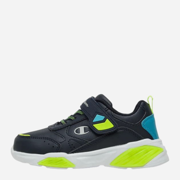 Buty sportowe młodzieżowe chłopięce z białą podeszwą Champion Low Cut Shoe Wave Pu B Ps S32818-BS501 35 (3US) Granatowe (8058132486188) - obraz 3