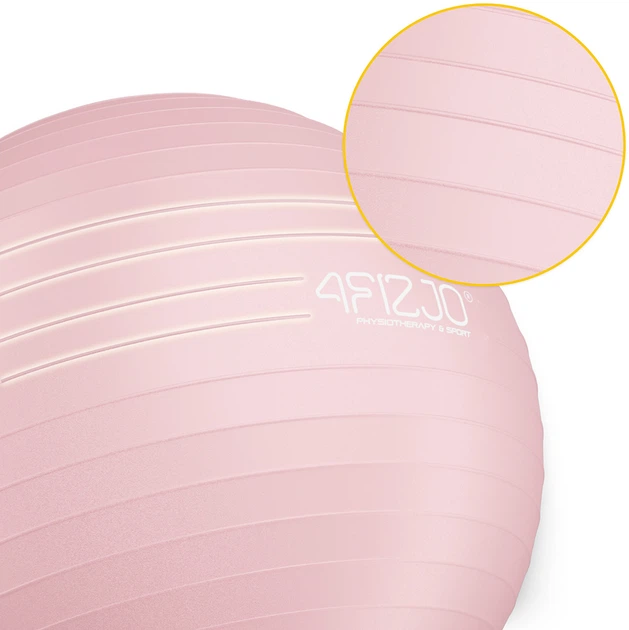 Мяч для фитнеса (фитбол) 4FIZJO 65 см Anti-Burst Pink (P-5907739317384) - Фото 7 Мяч для фитнеса (фитбол) 4FIZJO 65 см Anti-Burst Pink (P-5907739317384) - изображение 7