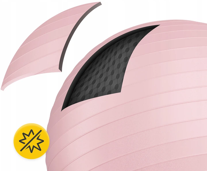Мяч для фитнеса (фитбол) 4FIZJO 65 см Anti-Burst Pink (P-5907739317384) - Фото 8 Мяч для фитнеса (фитбол) 4FIZJO 65 см Anti-Burst Pink (P-5907739317384) - изображение 8