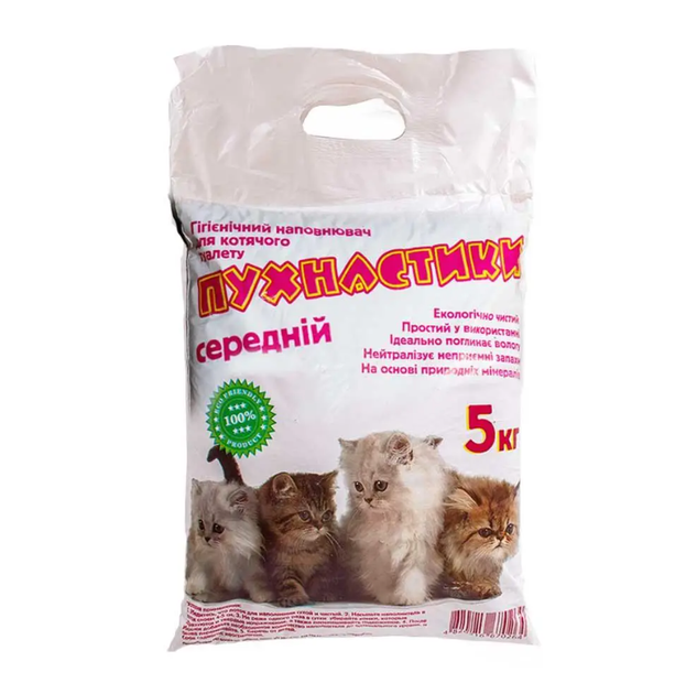 Песок "Пушистики" средний 5кг (без аромата) - изображение 2