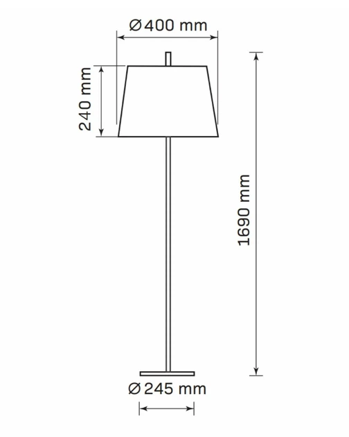 Торшер Goldlux 325532 Elena E27 1x20W IP20 Білий (091588) - изображение 4