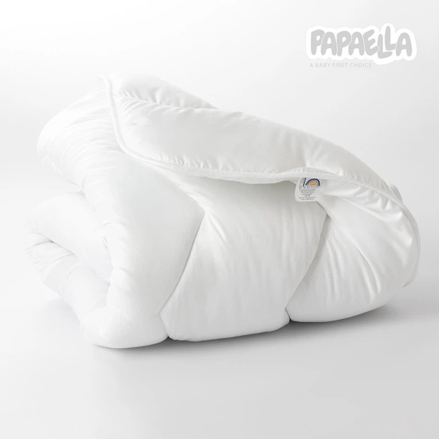 Одеяло детское всесезонное Comfort 100х135 см PAPAELLA для детей в детскую кроватку антиаллергенное белое - Фото 9 Одеяло детское всесезонное Comfort 100х135 см PAPAELLA для детей в детскую кроватку антиаллергенное белое - изображение 9