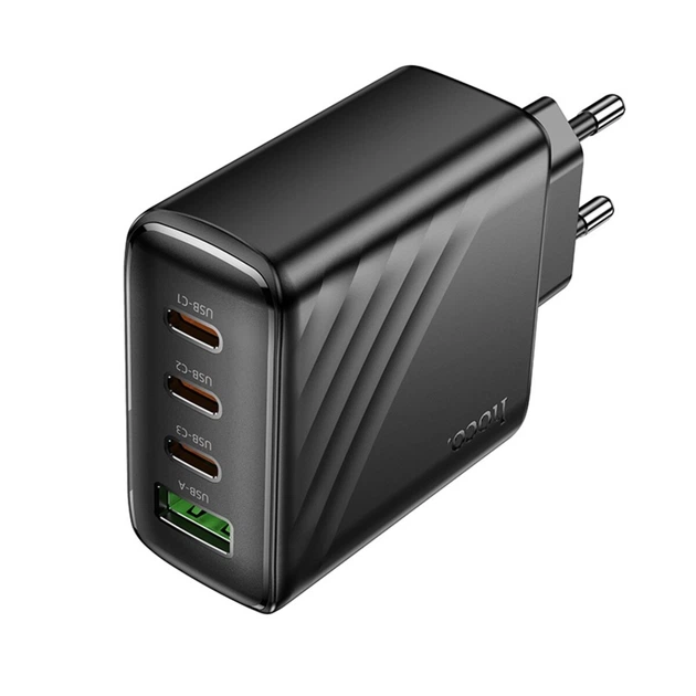 Мережевий зарядний пристрій HOCO CS27A Supply PD67W (3C1A) charger (EU) Black (6942007639835) - изображение 3