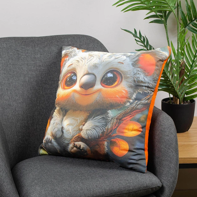 Подушка декоративная Home Line Коала Оранжевая 45x45 см (189218 HL) - Фото 2 Подушка декоративная Home Line Коала Оранжевая 45x45 см (189218 HL) - изображение 2