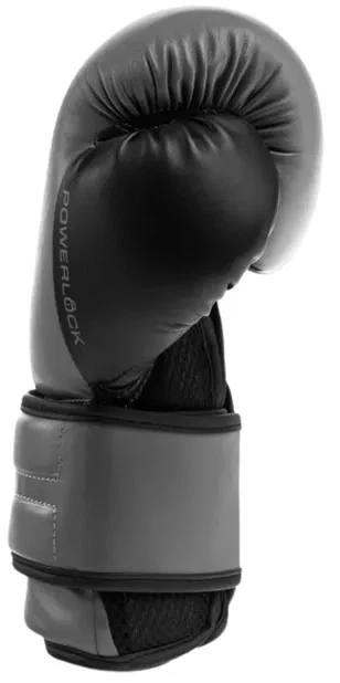 Боксерские перчатки Everlast POWERLOCK 2R TRAINING GLOVE серый, черный Уни 10 унций - изображение 4