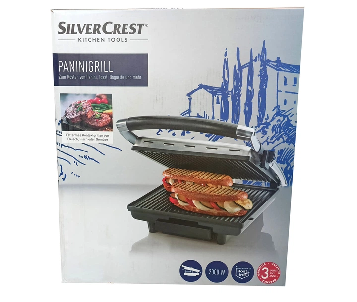 Электрический гриль SilverCrest SPM 2000 E2 Panini (2000 Вт, XXL, покрытие ILAG) - изображение 9
