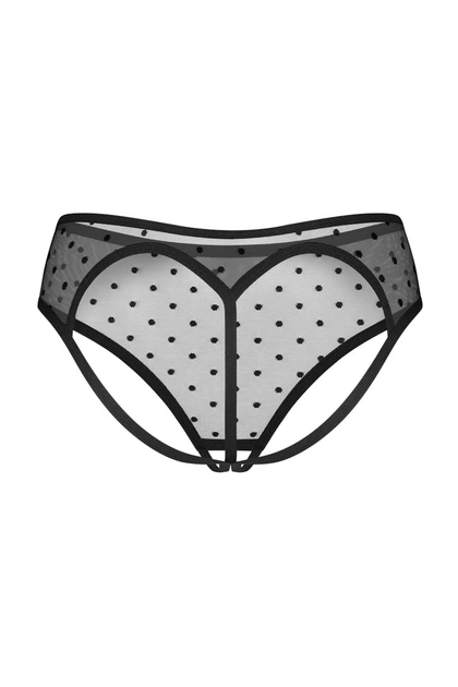 Трусики с открытым доступом Obsessive 6/7(2XL/3XL) Черный (108842) - изображение 3