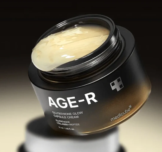 Увлажняющий гель-крем с капсулами глутатиона Medicube AGE-R Glutathione Glow Capsule Cream 50ml - изображение 4
