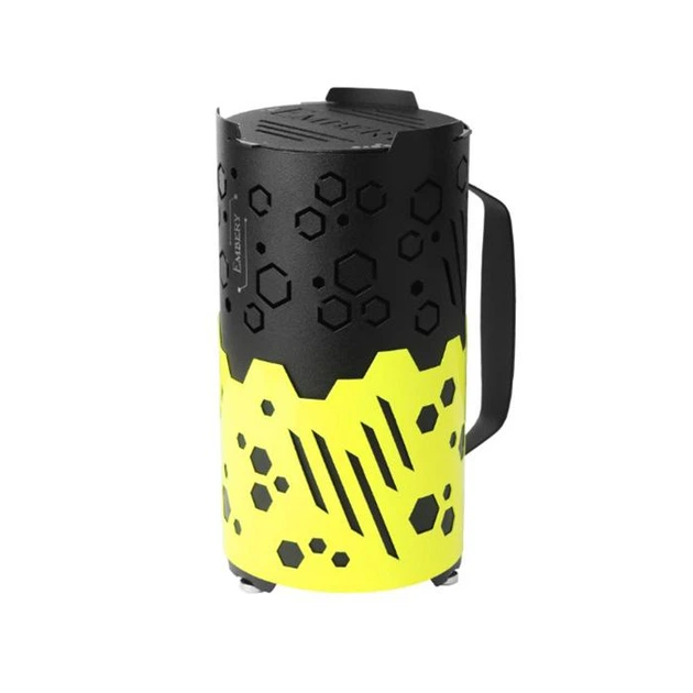 Ковпак для кальяну Embery Windcover Pro Black Yellow 20 см - Фото 2 Ковпак для кальяну Embery Windcover Pro Black Yellow 20 см - зображення 2
