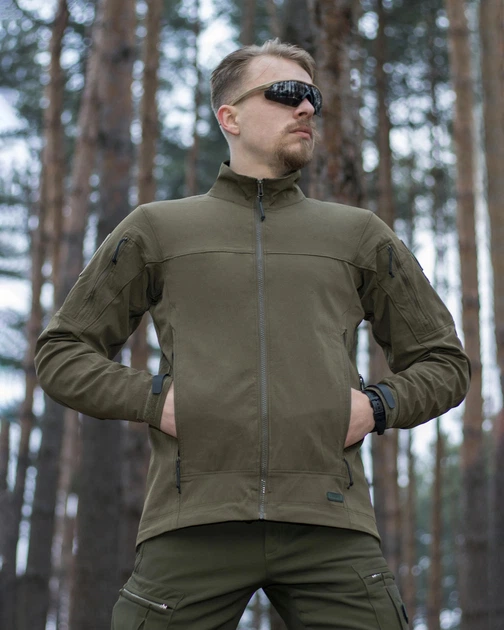 Куртка чоловіча ветровка Bezet Force хакі 3XL - зображення 6
