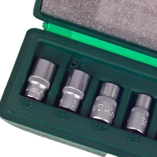 Набор торц головок внешний торкс HANS 1/4", Е4-Е12, 8 предметов (26410-8) - изображение 4