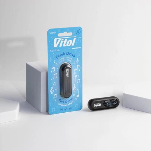 Освежитель воздуха Vitol Flash Drive на обдув Blue Ocean - изображение 2