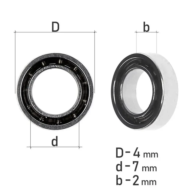 Подшипник Kalipso KSC 4*7*2.0mm для ролика лесоукладывателя - Фото 5 Подшипник Kalipso KSC 4*7*2.0mm для ролика лесоукладывателя - изображение 5