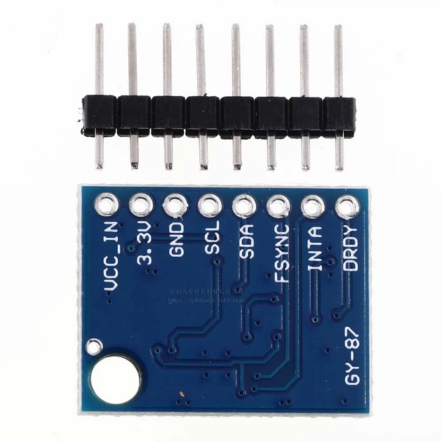 Модуль 10DOF GY-87 10DOF MPU6050 HMC5883L BMP180, гіроскоп - Фото 3 Модуль 10DOF GY-87 10DOF MPU6050 HMC5883L BMP180, гіроскоп - зображення 3