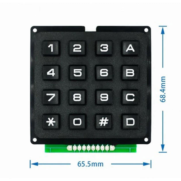 Клавіатура 4X4, 16 клавіш Arduino - зображення 2