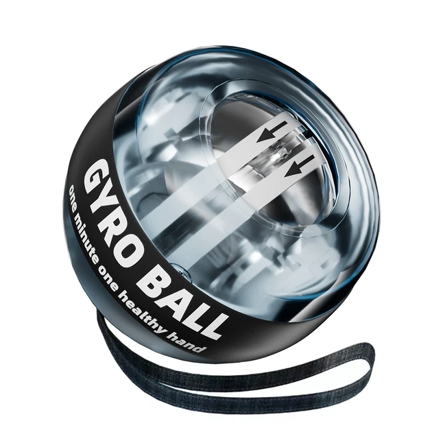 Кистевой гироскопический эспандер Gyro Ball, ручной тренажер для костей рук и запястья Черный - изображение 2