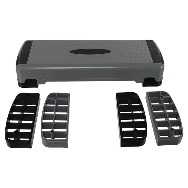 Степ-платформа для фитнеса и аэробики 3 уровня высоты 85x30x15-25 см (трехступенчастая) - изображение 3