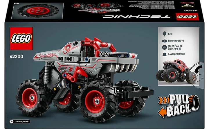 Конструктор Lego Technic Monster Jam ThunderROARus з інерційним двигуном, 232 деталі 42200 - зображення 9