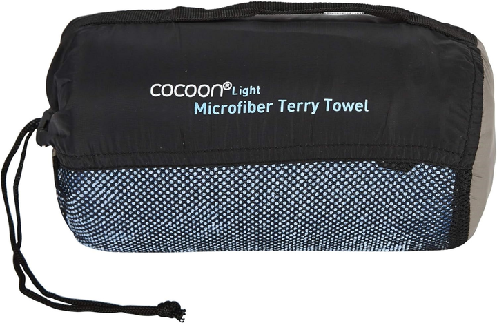 Рушник з мікрофібри Cocoon Terry швидковисихаючий 90 x 50 см M Light Blue (0799696107772) - зображення 3