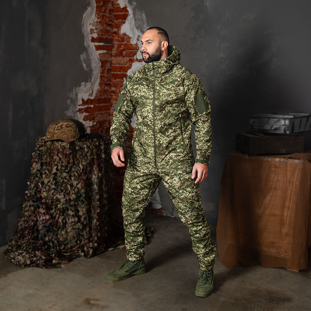 Костюм Camotec Phantom Куртка + Брюки с вентиляционными зонами хищник НГУ размер 2XL - изображение 1