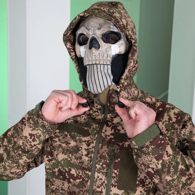 Тактическая куртка с капюшоном Softshell Striker хищник размер 3XL - изображение 11