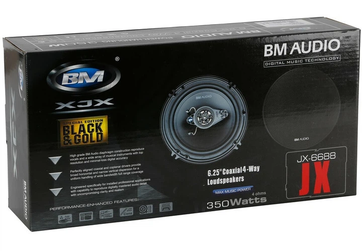 Автомобильные колонки 16см BOSCHMANN BM AUDIO JX-6688 350W 4х