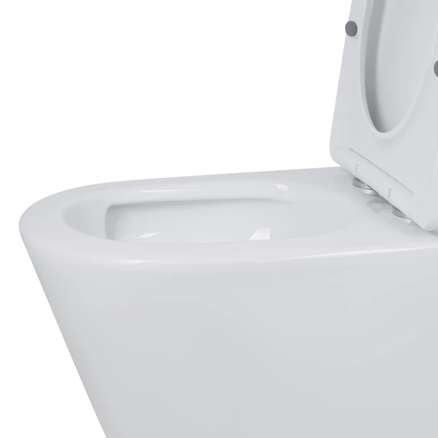 Унітаз підлоговий Qtap Swan Ultra Quiet із сидінням Soft-close 640x360x835 мм QT16222182TW White - зображення 5