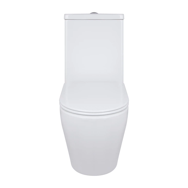 Унитаз напольный Qtap Jay Ultra Quiet с сидением Soft-close 640x360x835 мм QT07222175TW White - изображение 3