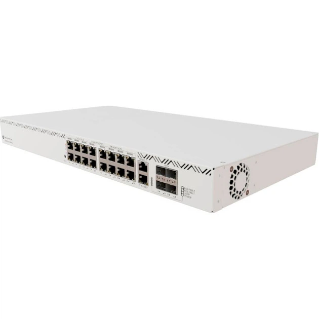 Коммутатор управляемый MikroTik CRS320-8P-8B-4S+RM, 17×1G, 8×802.3bt PoE-out, 4×10G SFP+, RouterOS L5, белый - изображение 2