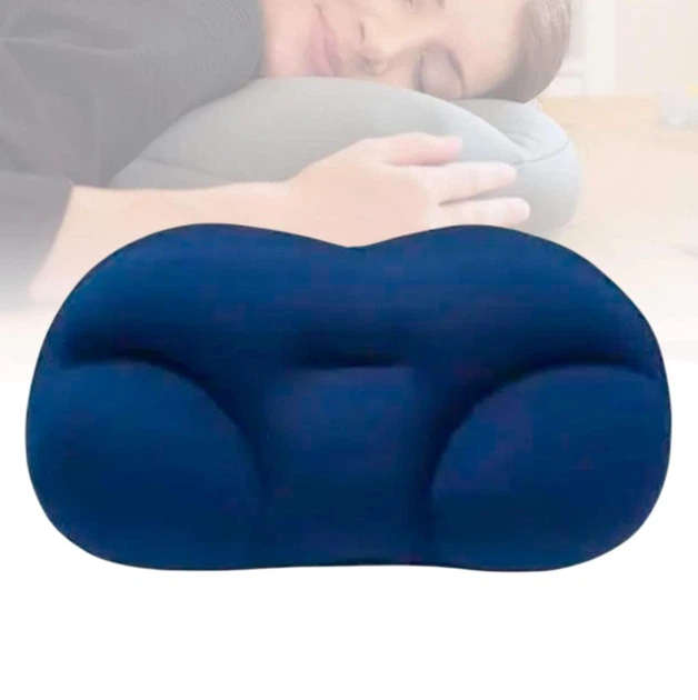 Подушка з наповнювачем міні-кульками SLEEP PILLOW для сну на спині / животі / боці, 40х25х10 см, синя (98039208) - Фото 1 Подушка з наповнювачем міні-кульками SLEEP PILLOW для сну на спині / животі / боці, 40х25х10 см, синя (98039208) - зображення 1