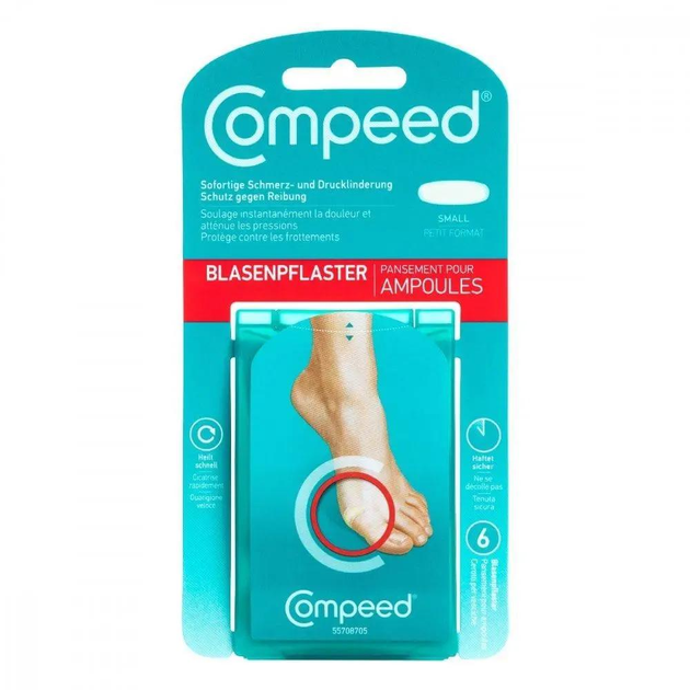 Compeed набор пластырей от волдырей 6 шт. - изображение 1